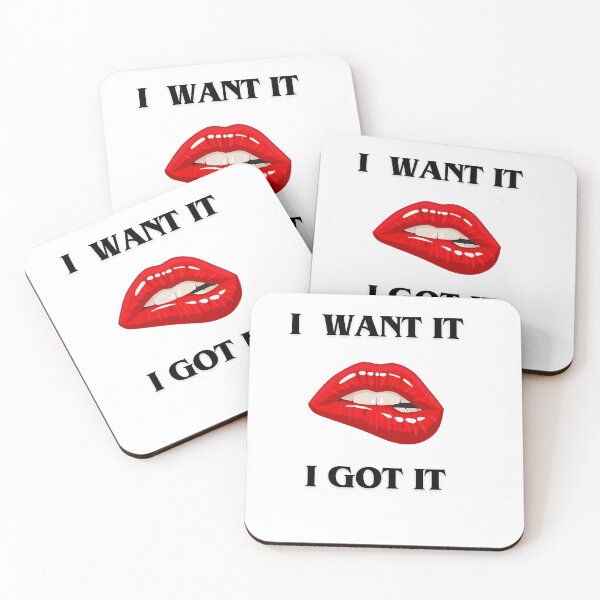 Item preview, I Want it i got it Sticker, Naughty mouth sticker, sexy mouth sticker designed and sold by ArtsTime.