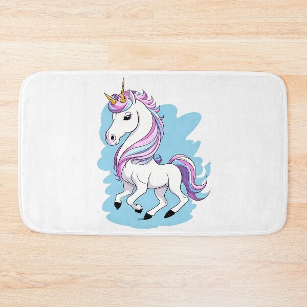 Item preview, Cute Pink Last Unicorn Illustration designed and sold by AestheticArtHub.