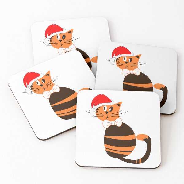 Item preview, Red cat. Christmas  designed and sold by ANVivid.