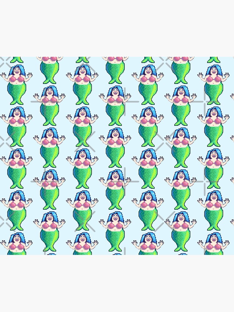 Aperçu 5 sur 5. Tapis de souris avec l'œuvre Sirène de Stardew Valley créée et vendue par r9440.