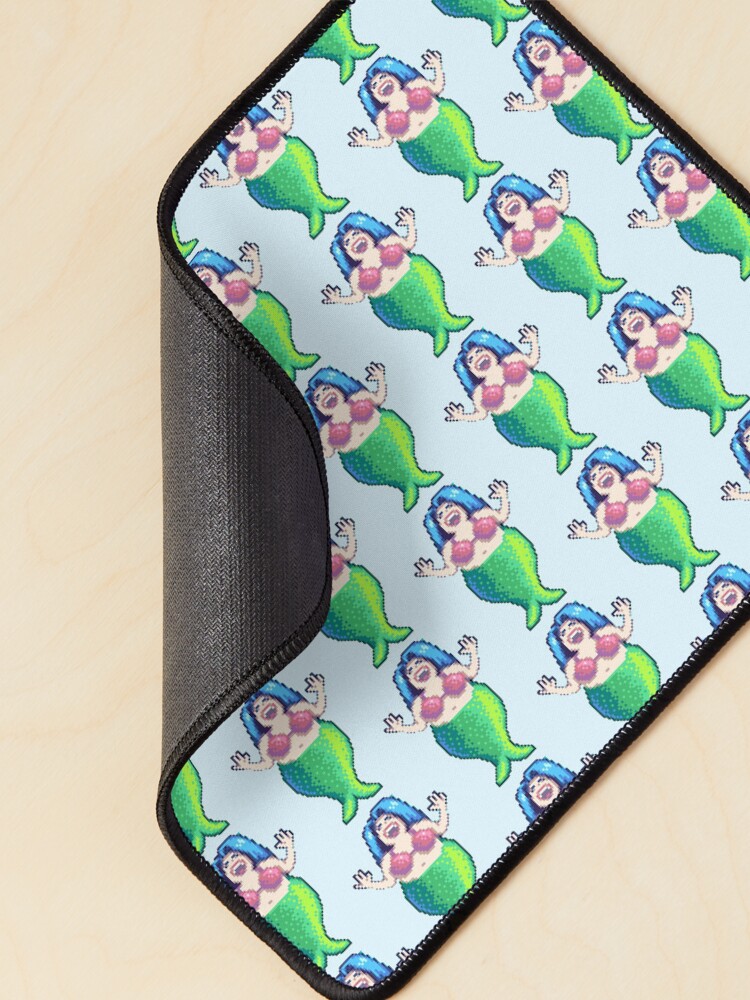 Aperçu 2 sur 5. Tapis de souris avec l'œuvre Sirène de Stardew Valley créée et vendue par r9440.