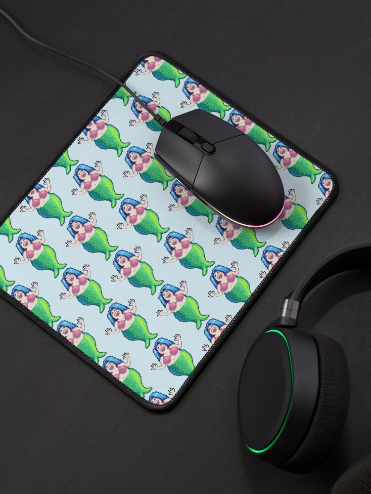 Aperçu 4 sur 5. Tapis de souris avec l'œuvre Sirène de Stardew Valley créée et vendue par r9440.
