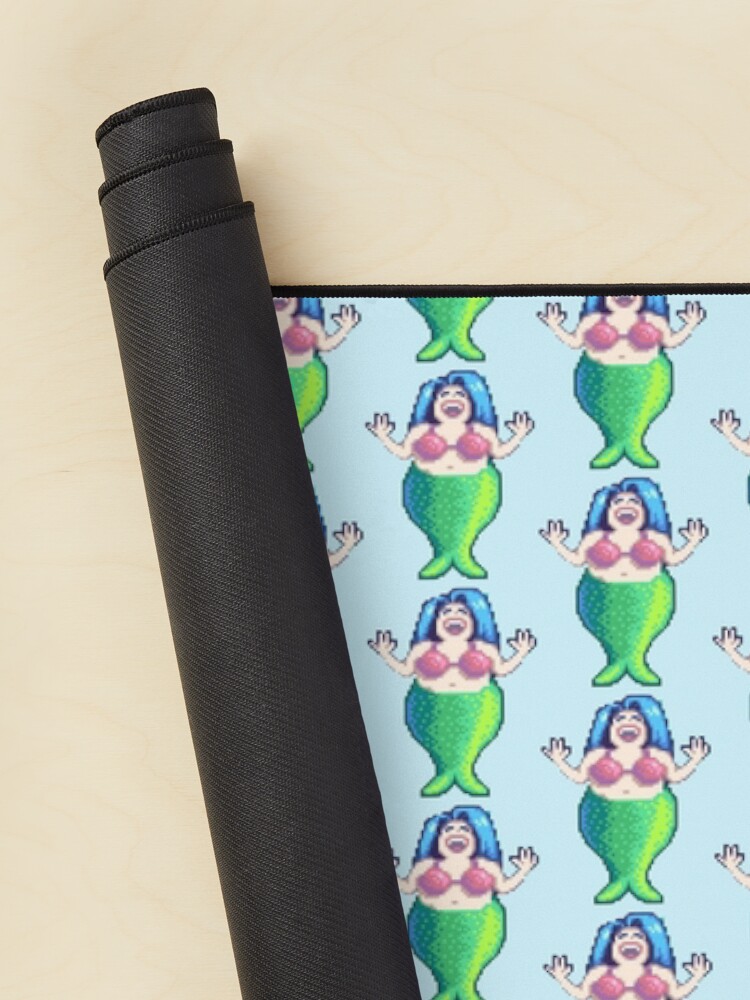 Aperçu 2 sur 5. Tapis de souris avec l'œuvre Sirène de Stardew Valley créée et vendue par r9440.