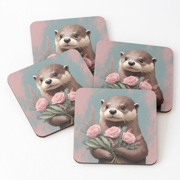 Item preview, Otter With Roses designed and sold by Angelandspot.