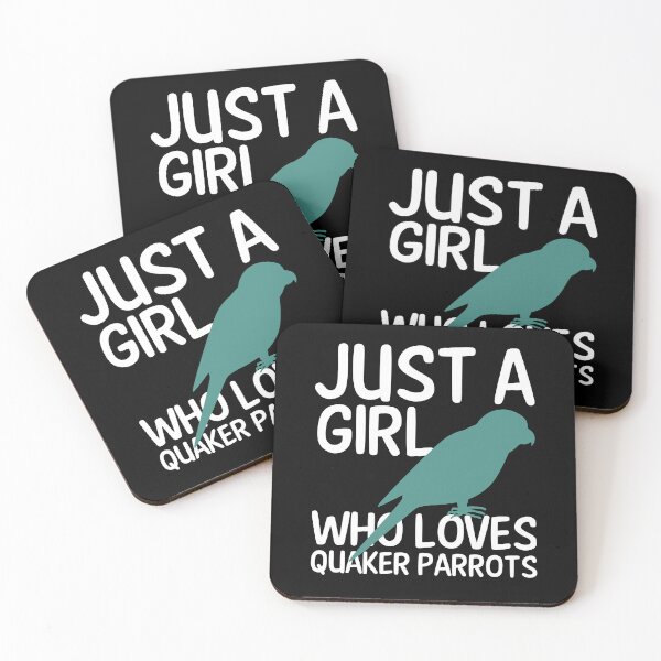 Item preview, Just-A-GIRL-Who-Loves Quaker Parrots designed and sold by CreativeTag.