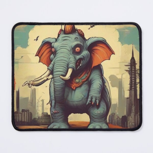 Item preview, Elephantzilla Monster in Retro and Vintage Style  designed and sold by bluel_evin.