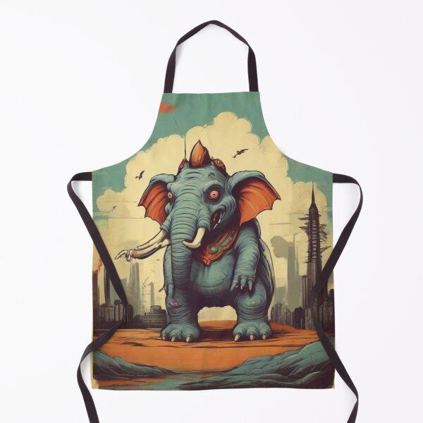 Item preview, Elephantzilla Monster in Retro and Vintage Style  designed and sold by bluel_evin.