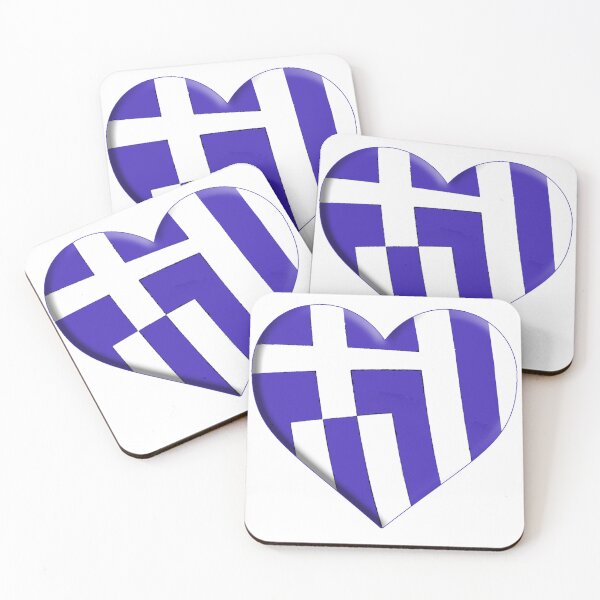 Artikelvorschau, Herzdesign mit griechischer Flagge entworfen und verkauft von TerenceLacey.