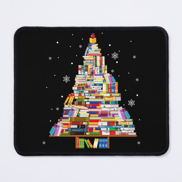 Item preview, Book Christmas Tree Merry Bookmas Books Librarian Book Lovers Bookworm Bookish Teacher designed and sold by Comfy Creations.