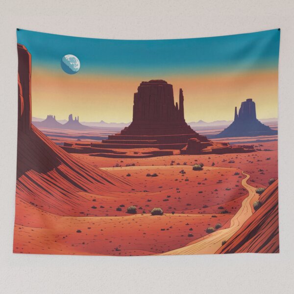 Item preview, Monument Valley Landscape with Road designed and sold by Secondearth.