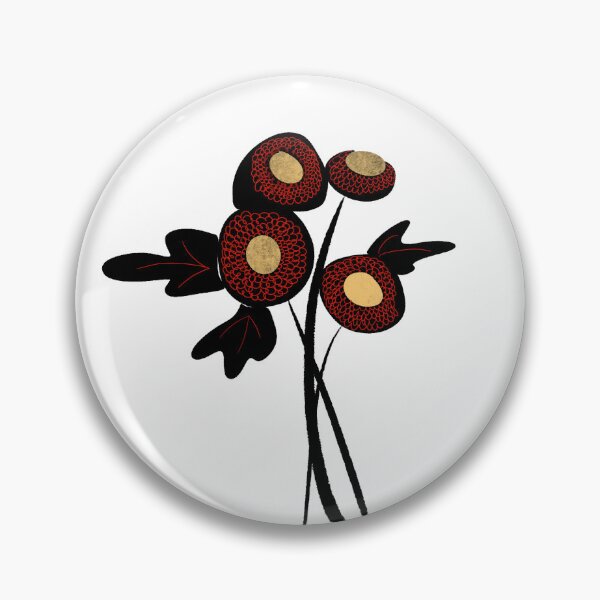Item preview, Éclat Floréal Black and Red designed and sold by MagnoliaArtL.
