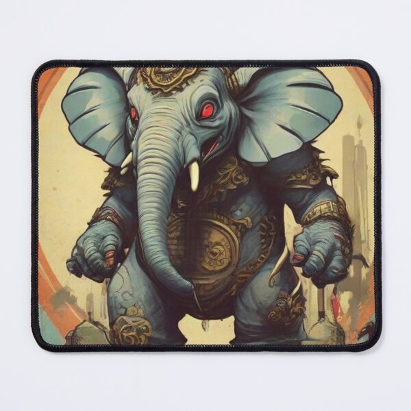 Item preview, Elephantzilla Monster in Retro and Vintage Style  designed and sold by bluel_evin.