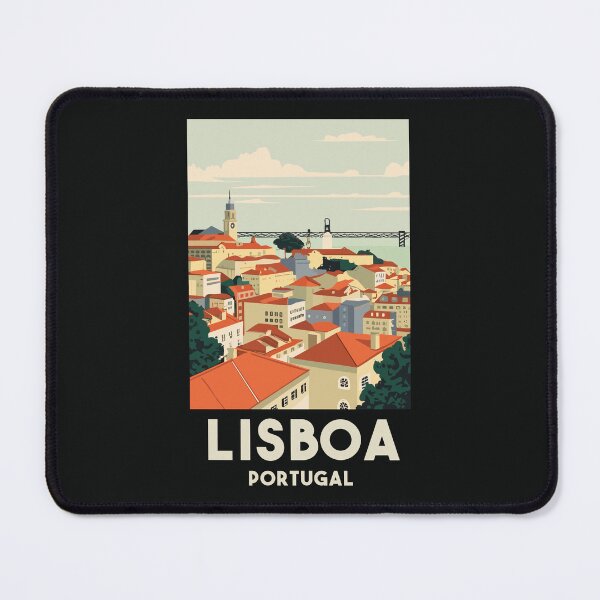 Item preview, A Vintage Travel Art of Lisboa - Portugal  designed and sold by GoodOldVintage.
