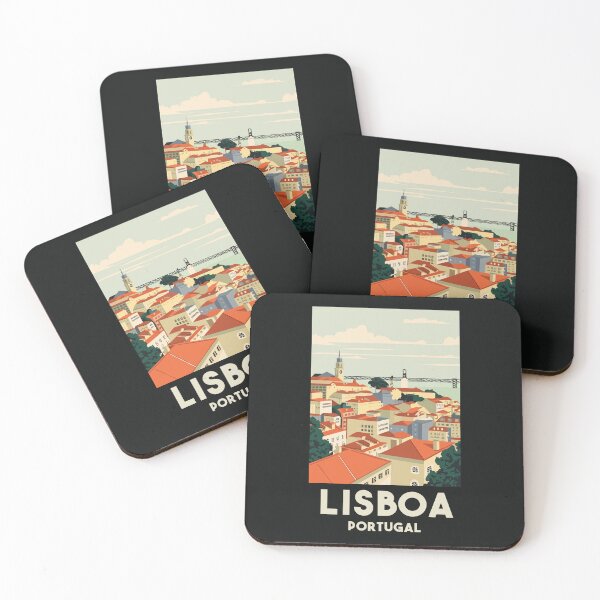 Item preview, A Vintage Travel Art of Lisboa - Portugal  designed and sold by GoodOldVintage.