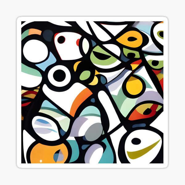 Abstract Doodle Sticker