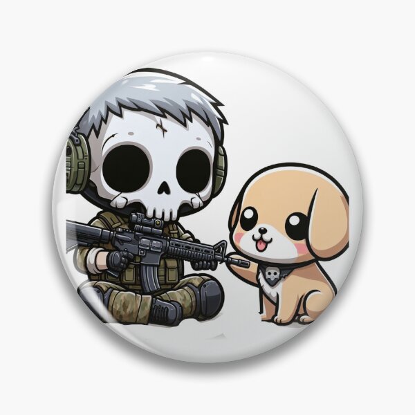 Item preview, Cute skeleton in tactical gear with puppy designed and sold by Wxjtecki.