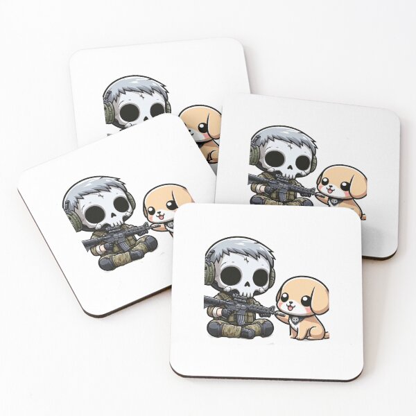 Item preview, Cute skeleton in tactical gear with puppy designed and sold by Wxjtecki.