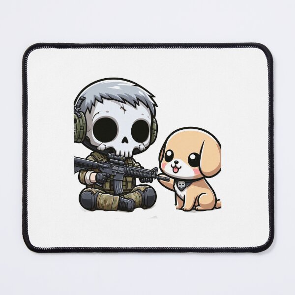Item preview, Cute skeleton in tactical gear with puppy designed and sold by Wxjtecki.