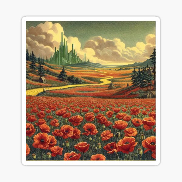 Item preview, Oz Poppy Field Landscape designed and sold by Oz Lover.