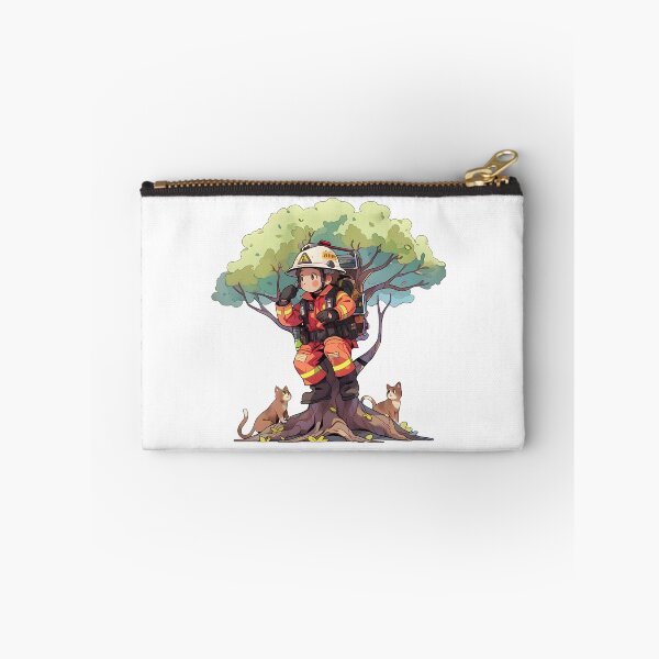 Item preview, Rescue Whiskers - Firefighter & Feline Friends Art designed and sold by NovaGenArt.