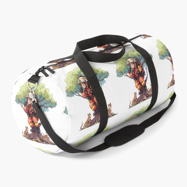 Item preview, Rescue Whiskers - Firefighter & Feline Friends Art designed and sold by NovaGenArt.