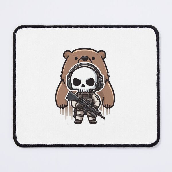 Item preview,  Cute skeleton in tactical gear with bear designed and sold by Wxjtecki.
