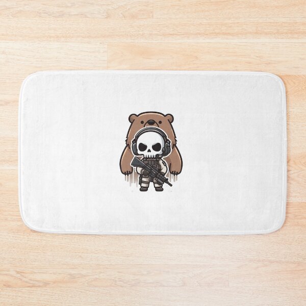 Item preview,  Cute skeleton in tactical gear with bear designed and sold by Wxjtecki.