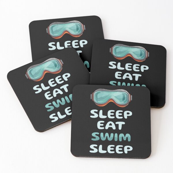 Item preview, Sleep eat swim sleep designed and sold by twisted-dot.