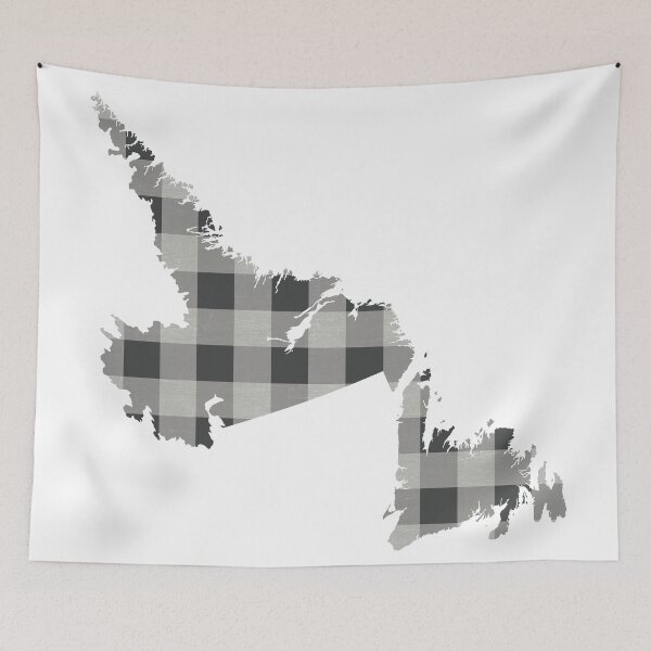 Item preview, Newfoundland and Labrador Plaid in Gray designed and sold by Maren Misner.