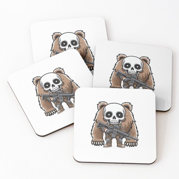 Item preview, Cute skeleton in tactical gear with bear designed and sold by Wxjtecki.