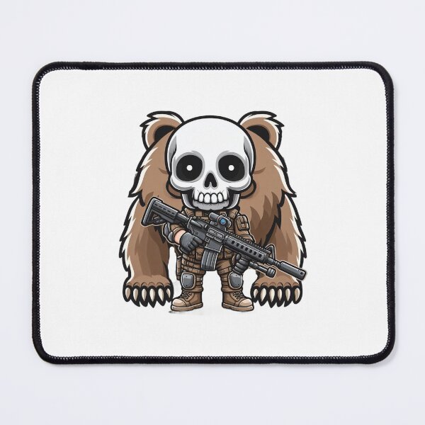 Item preview, Cute skeleton in tactical gear with bear designed and sold by Wxjtecki.