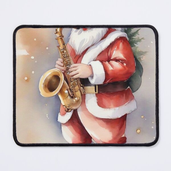 Item preview, Santa Playing saxophone 2 designed and sold by xavoblues.
