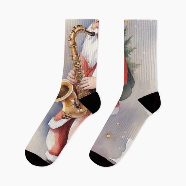 Item preview, Santa Playing saxophone 2 designed and sold by xavoblues.
