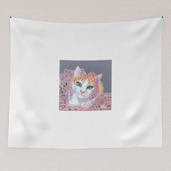 Item preview, Gatito en chal rosa designed and sold by iragrit.