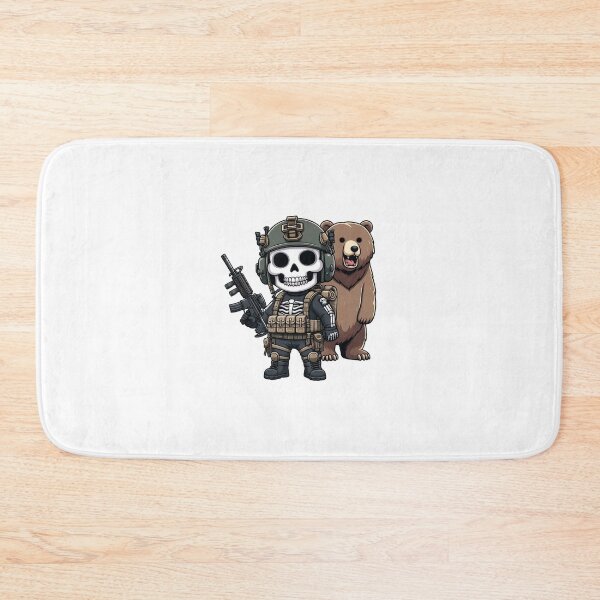 Item preview, Cute skeleton in tactical gear with bear designed and sold by Wxjtecki.