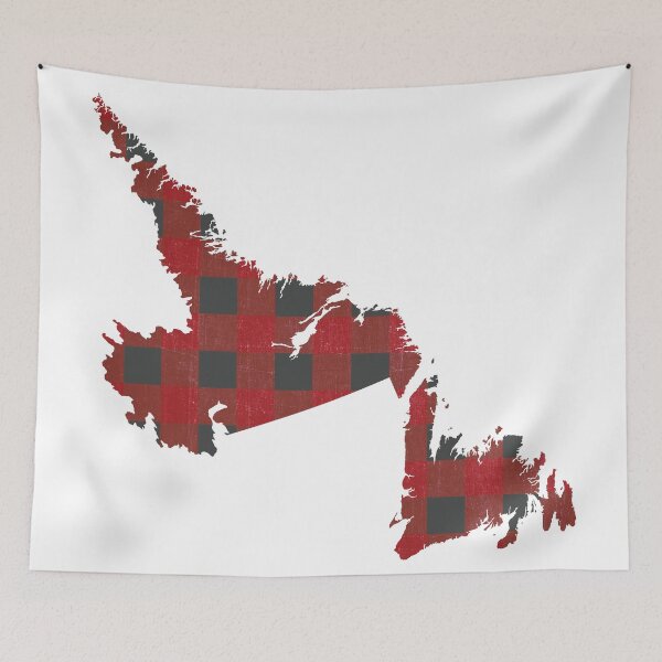 Item preview, Newfoundland and Labrador Plaid in Red designed and sold by Maren Misner.