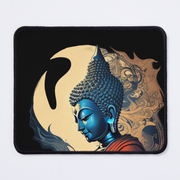 Item preview, Blue Buddha Statue, Akelarre designed and sold by AkelarreDesigns.