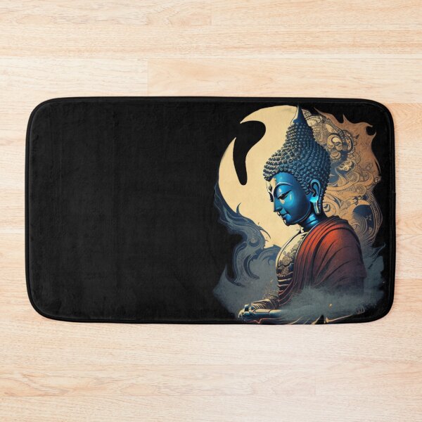 Item preview, Blue Buddha Statue, Akelarre designed and sold by AkelarreDesigns.