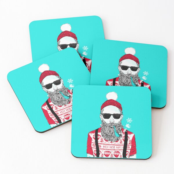 Item preview, Christmas - Ho Ho Hipster (Koh Phi Phi Lagune Blue Version) designed and sold by Doozal.