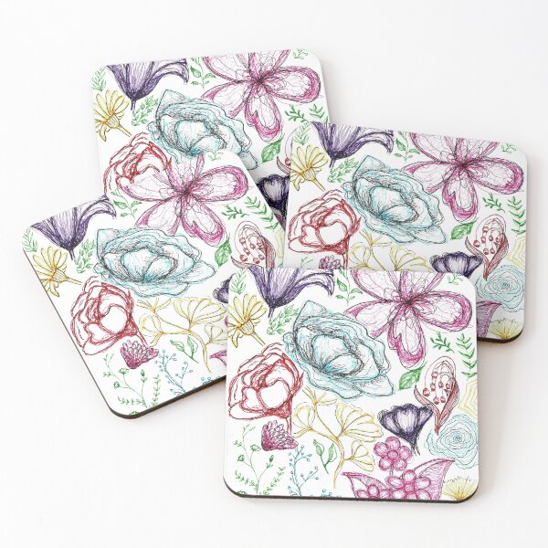 Item preview, vivid florals designed and sold by ArtByRoe.