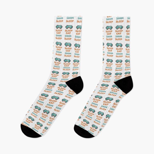 Item preview, Sleep eat swim sleep designed and sold by twisted-dot.