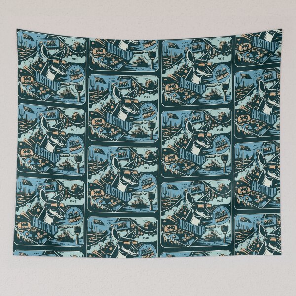 Item preview, Retro Australian Kangaroo with Sunglasses designed and sold by SaliDesigner.