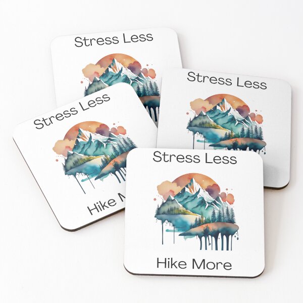 Item preview, Stress Less Hike More Mountain View designed and sold by EnchantedIsle.