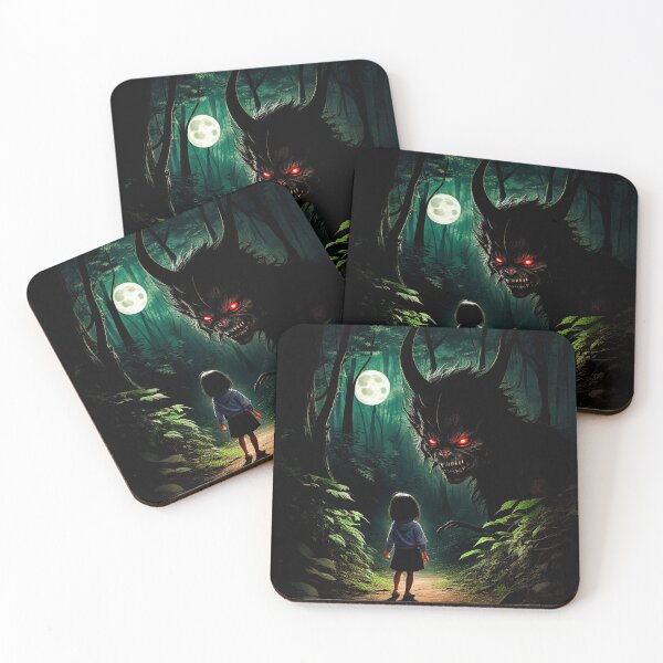 Item preview, The Girl and the Demon in the Forest designed and sold by OnlyClassicArt.