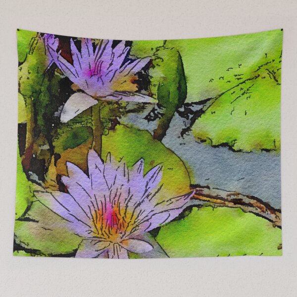 Item preview, Water Lily watercolor  designed and sold by Susan Gallup.