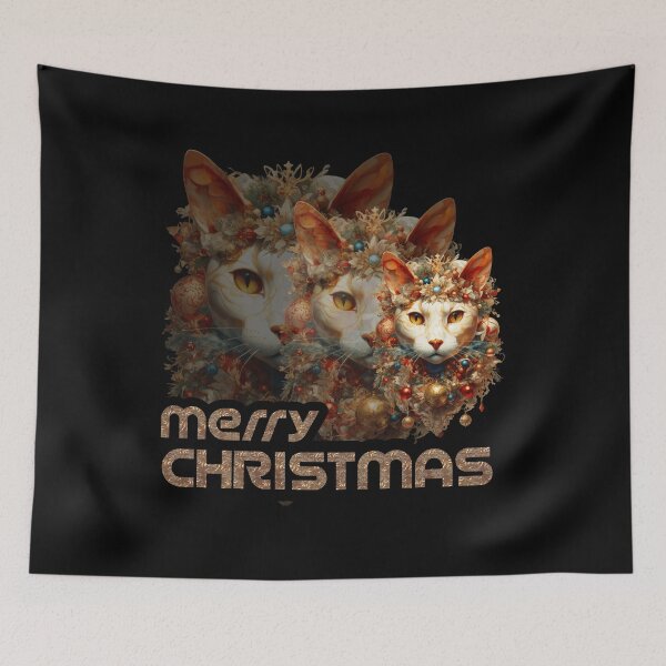 Item preview, Merry Christmas cat designed and sold by Designeking.