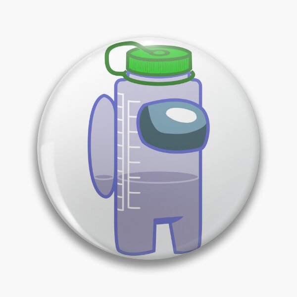 Item preview, Suspicious Water Bottle - Grey-Blue designed and sold by BipedalNarwhal.