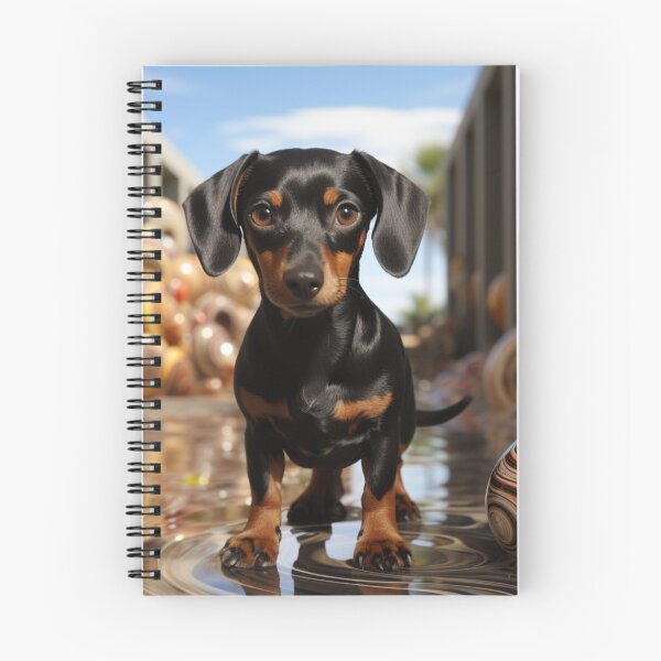 Item preview, Realistic Animals Dachshund Puppy Art Cute Weiner Dog Unique Artwork B295 designed and sold by MPCFICTION.