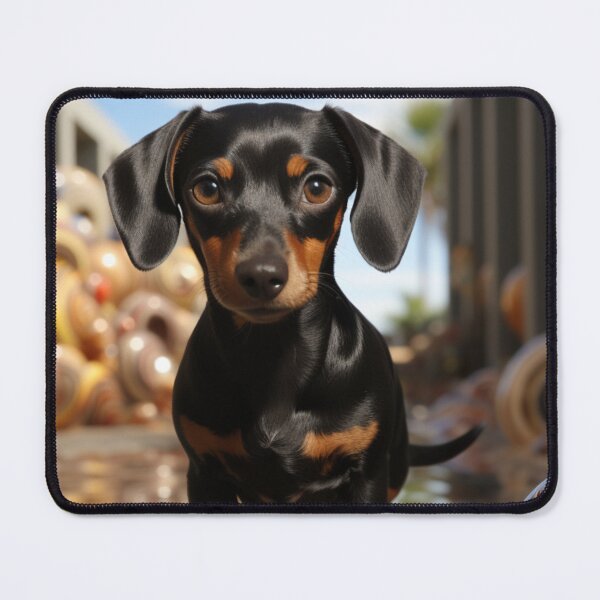 Item preview, Realistic Animals Dachshund Puppy Art Cute Weiner Dog Unique Artwork B295 designed and sold by MPCFICTION.