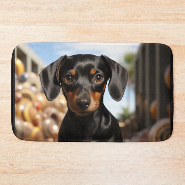 Item preview, Realistic Animals Dachshund Puppy Art Cute Weiner Dog Unique Artwork B295 designed and sold by MPCFICTION.